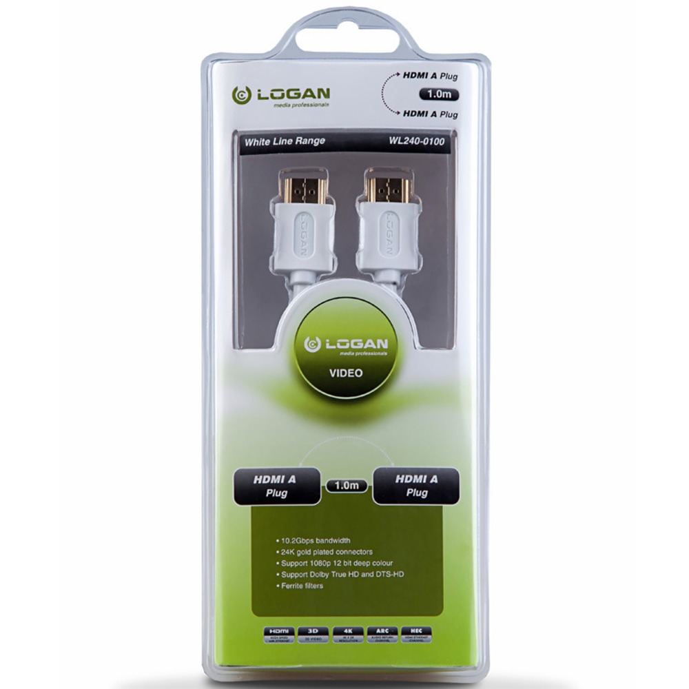 Кабель HDMI - HDMI Logan WL240-0100 1.0m