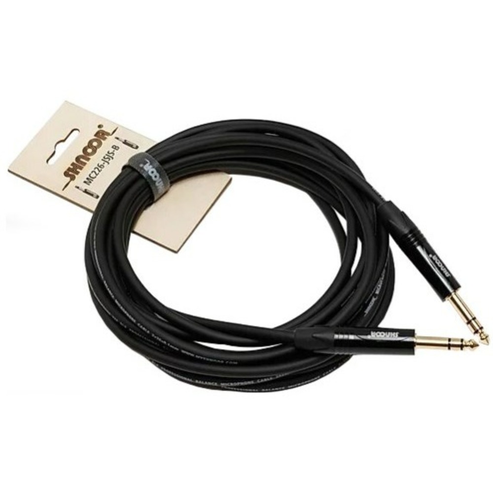 Кабель аудио 1xJack - 1xJack Shnoor MC226-JSJS-B 1.0m