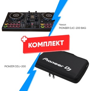 DJ контроллер Pioneer DDJ-200 + чехол PIONEER DJC-200 BAG