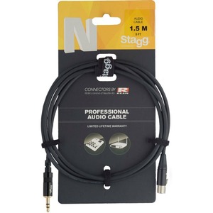Кабель аудио 1xMini Jack - 1xMini XLR Stagg NAC1.5MPSMX4FR 1.5m