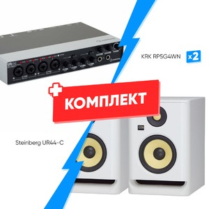 Комплект оборудования для звукозаписи Steinberg UR44-C + KRK RP5G4WN (2шт)