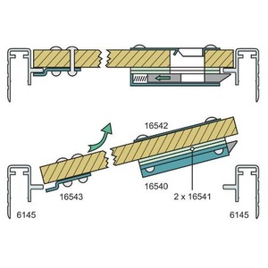 Защелка слайдер для кейсов Adam Hall 16540