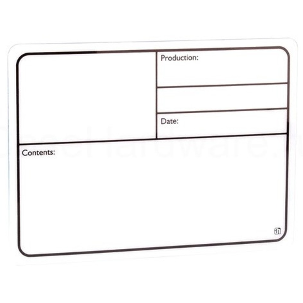 Этикетка пластиковая белая самоклеящаяся Adam Hall 88001