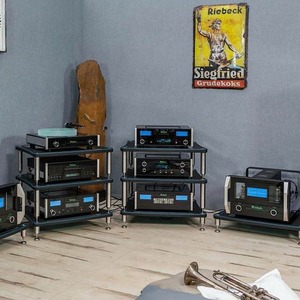 Hi-Fi стойка Bassocontinuo Accordeon XL4 2.0 GloomBl / PianoBl / DeepBlue h 330 mm
