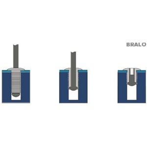 Заклепка рифленая глухая Adam Hall 55964812