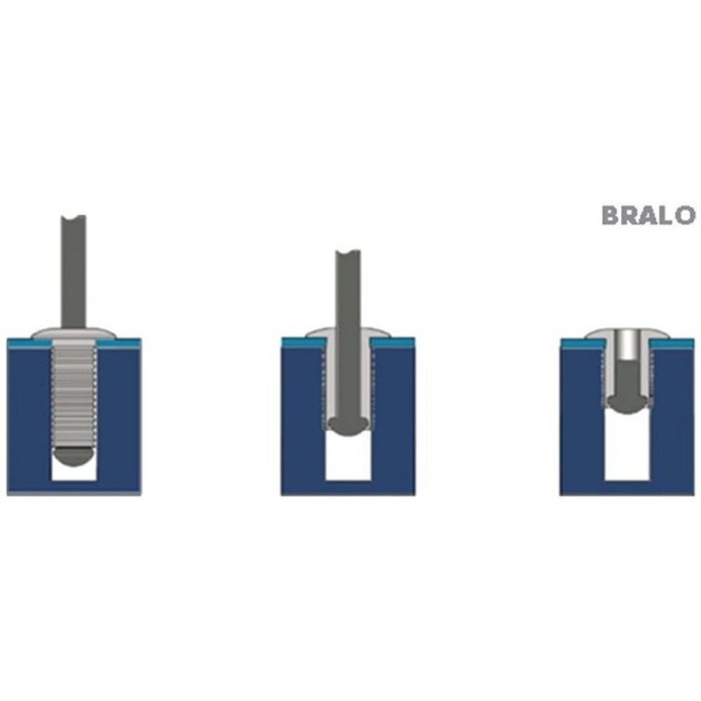 Заклепка рифленая глухая Adam Hall 55964818