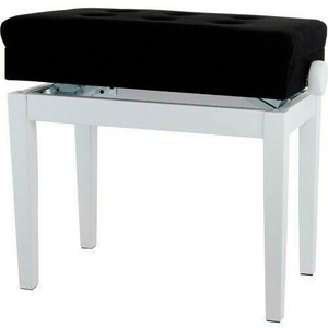 Банкетка для пианино Gewa Piano bench Deluxe Compartment White matt 130520