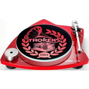 Слипмат Thorens Felt mat red white logo