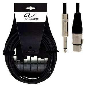 Кабель аудио 1xJack - 1xXLR Alpha Audio Pro Line 3.0 m 190575