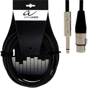 Кабель аудио 1xJack - 1xXLR Alpha Audio Pro Line 9.0m 190585