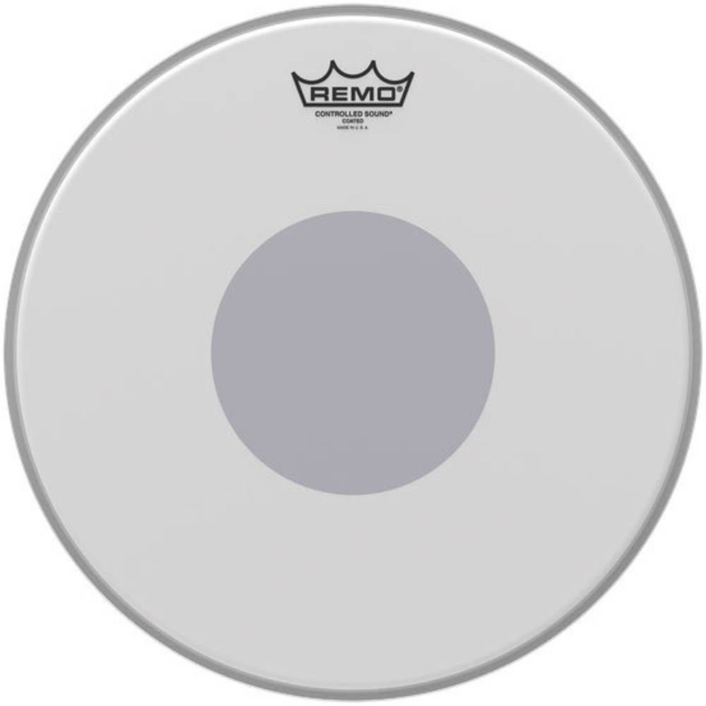 Пластик для барабана REMO CS-0110-10 Batter Controlled Sound Coated Black Dot On Bottom