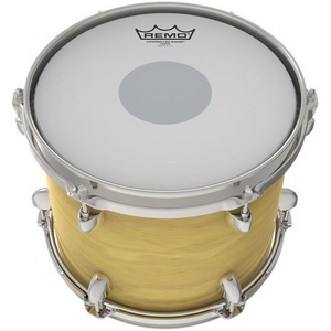 Пластик для барабана REMO CS-0112-10 Batter Controlled Sound Coated Black Dot On Bottom