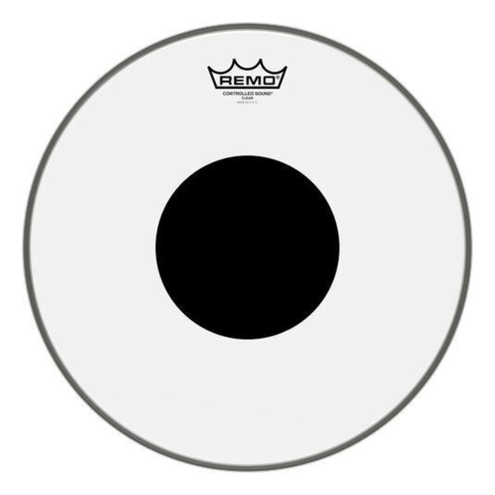 Пластик для барабана REMO CS-0312-10 Batter Controlled Sound Clear Black Dot On Top