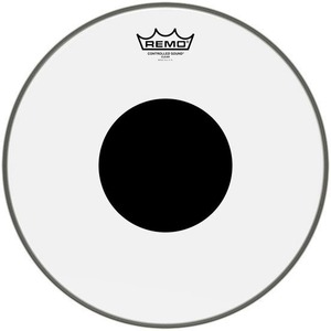Пластик для барабана REMO CS-1322-10 Bass Controlled Sound Clear Black Dot On Top