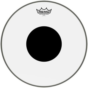 Пластик для барабана REMO CS-1322-10 Bass Controlled Sound Clear Black Dot On Top