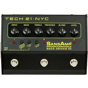 Предусилитель для бас гитары Tech 21 SansAmp Programmable Bass Driver DI