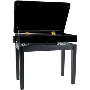 Банкетка для пианино Gewa Piano bench Deluxe Compartment Black matt 130500