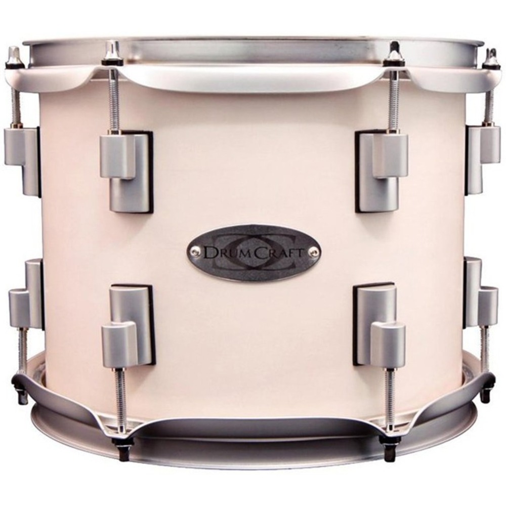 Том том барабан DRUMCRAFT Series 8. Том-том 10x8 Venice White Satin Chrome HW