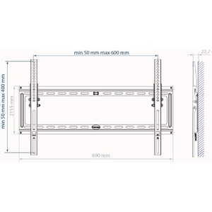 Кронштейн наклонный Kromax IDEAL-2 black