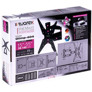 Кронштейн наклонно-поворотный Tuarex OLIMP-404 black