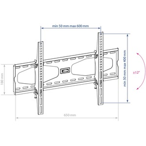 Кронштейн фиксированный Kromax STAR-22 grey titan