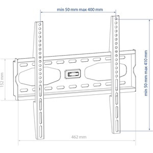 Кронштейн фиксированный Kromax STAR-33 grey titan