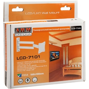 Кронштейн наклонно-поворотный Arm Media LCD-7101 white