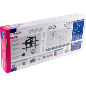 Кронштейн наклонно-поворотный Kromax DIX-20 black