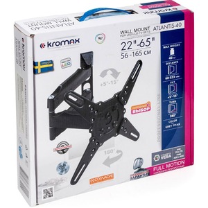 Кронштейн наклонно-поворотный Kromax ATLANTIS-40 grey titan