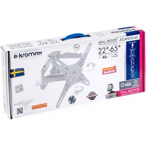 Кронштейн наклонно-поворотный Kromax ATLANTIS-45 white