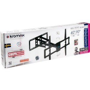 Кронштейн наклонно-поворотный Kromax ATLANTIS-75 black