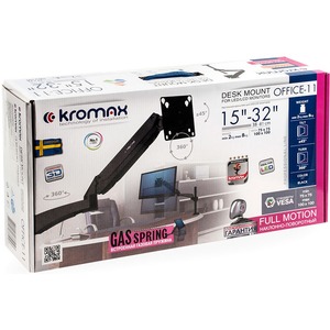 Кронштейн настольный для мониторов Kromax OFFICE-11 black