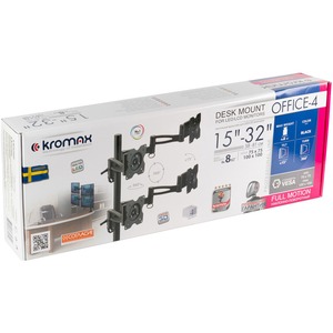 Кронштейн настольный для мониторов Kromax OFFICE-4 black