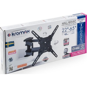 Кронштейн наклонно-поворотный Kromax OPTIMA-407 grey titan