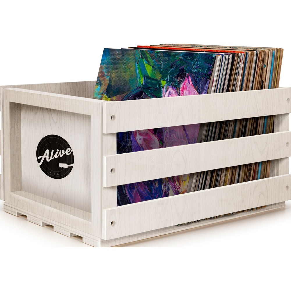 Ящик для виниловых пластинок Alive Audio Nature White