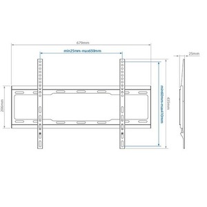 Кронштейн фиксированный Arm Media STEEL-1 black