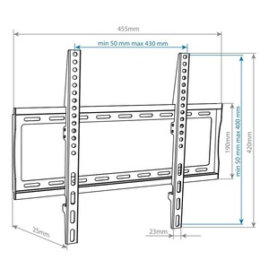 Кронштейн фиксированный Arm Media STEEL-3 black