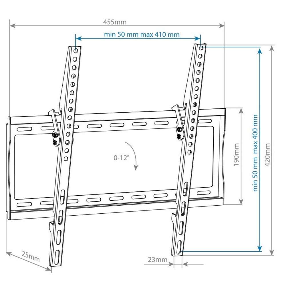 Кронштейн наклонный Arm Media STEEL-4 black
