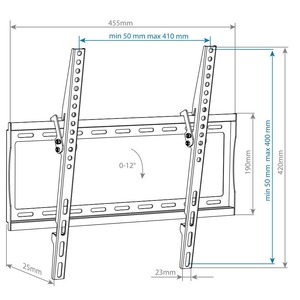 Кронштейн наклонный Arm Media STEEL-4 black