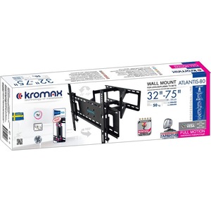 Кронштейн наклонно-поворотный Kromax ATLANTIS-80 black