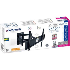 Кронштейн наклонно-поворотный Kromax ATLANTIS-55 black
