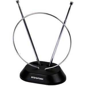 Антенна комнатная Kromax TV FLAT-01 black