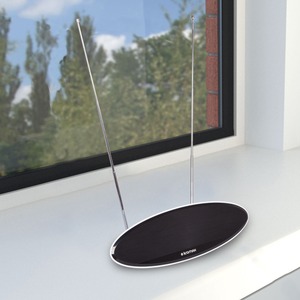 Антенна комнатная Kromax TV FLAT-04 black