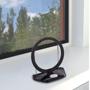 Антенна комнатная Kromax TV FLAT-07 black