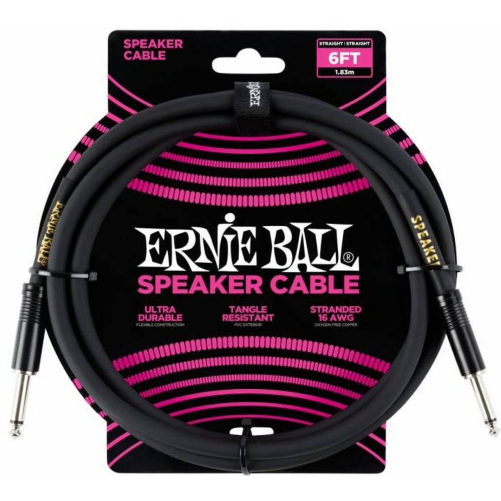 Кабель аудио 1xJack - 1xJack Ernie Ball 6072 1.8m