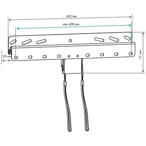 Кронштейн фиксированный VLK TRENTO-21 black
