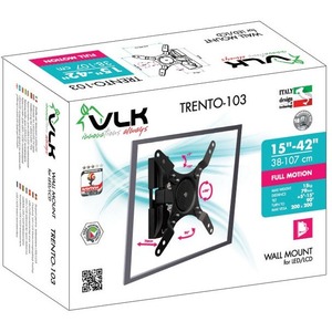 Кронштейн наклонно-поворотный VLK TRENTO-103 black