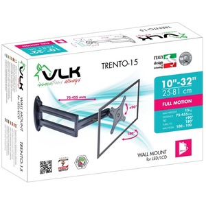 Кронштейн наклонно-поворотный VLK TRENTO-15 black
