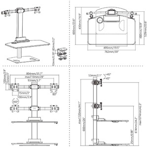 Кронштейн настольный ABC Mount STANDWORK-112 black