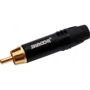 Разъем RCA (Папа) Shnoor SRCM-G-B